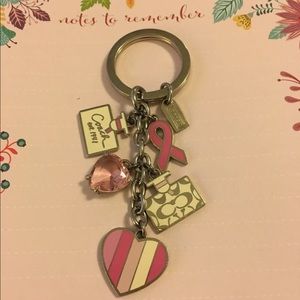 COACH BREAST CANCER VALENTINE MIC KEYCHAIN